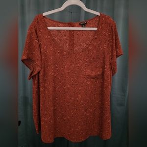 Torrid rust colored top size 2
